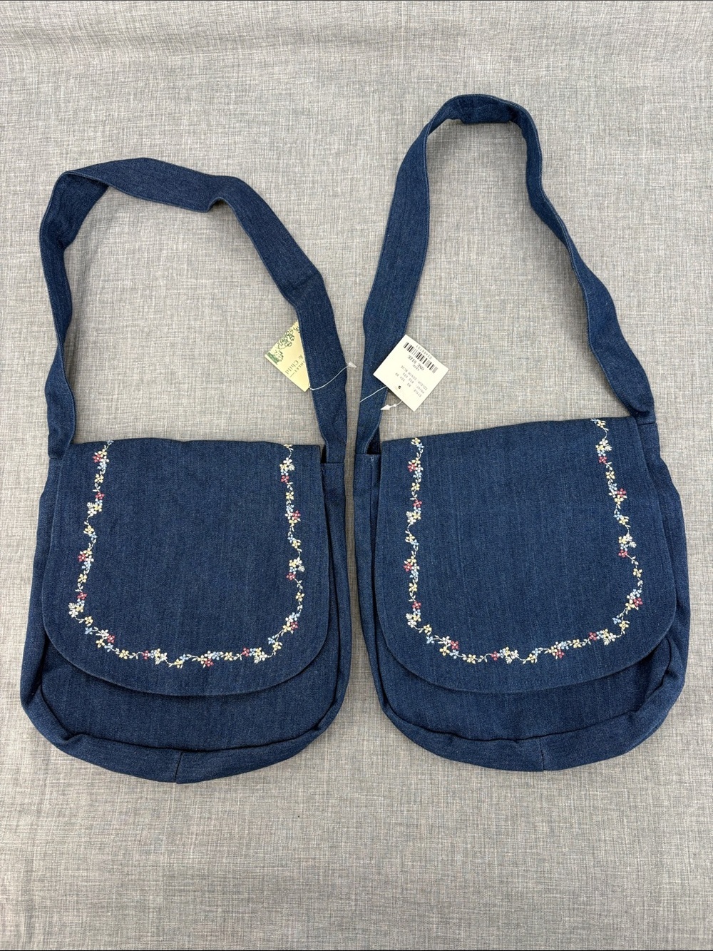 Laura Ashley New Mother & Child Denim Floral Handbags